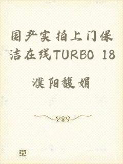 国产实拍上门保洁在线TURBO 18